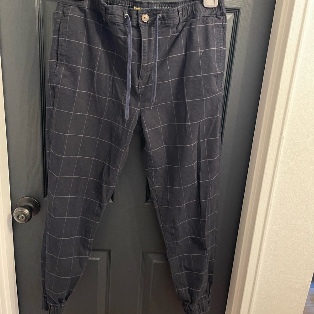 Size 34 prince + fox men's grid joggers